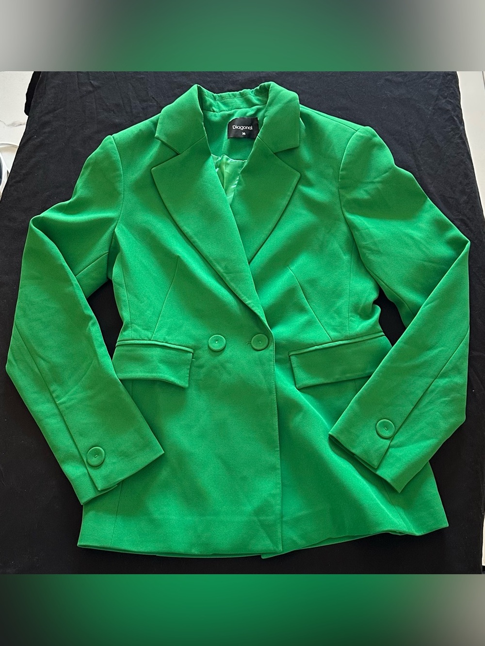 Women's Emerald Double-Breasted Blazer